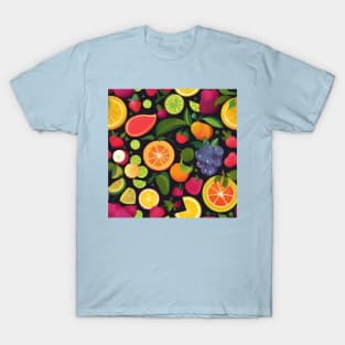 Colourful fruits drawing T-Shirt